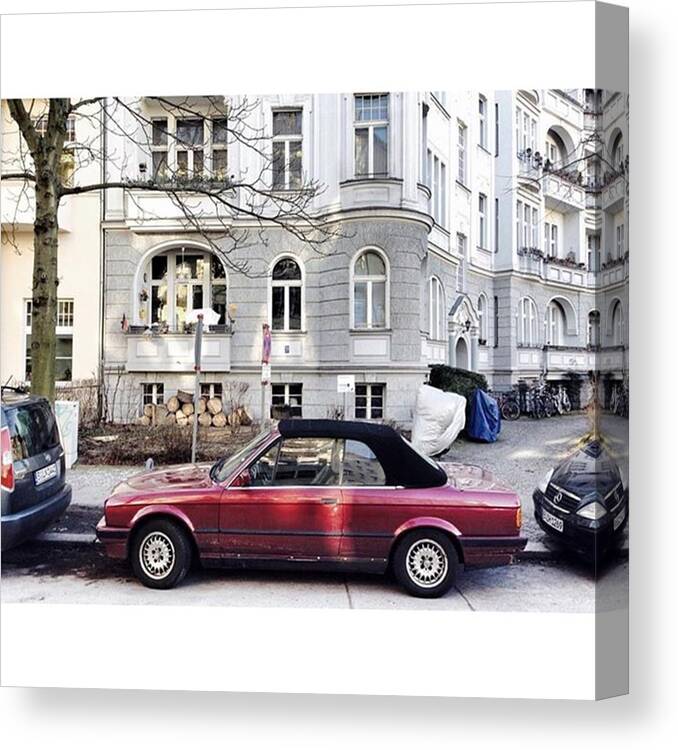 Vintage Canvas Print featuring the photograph Bmw 325i Cabrio

#berlin #friedenau by Berlinspotting BrlnSpttng