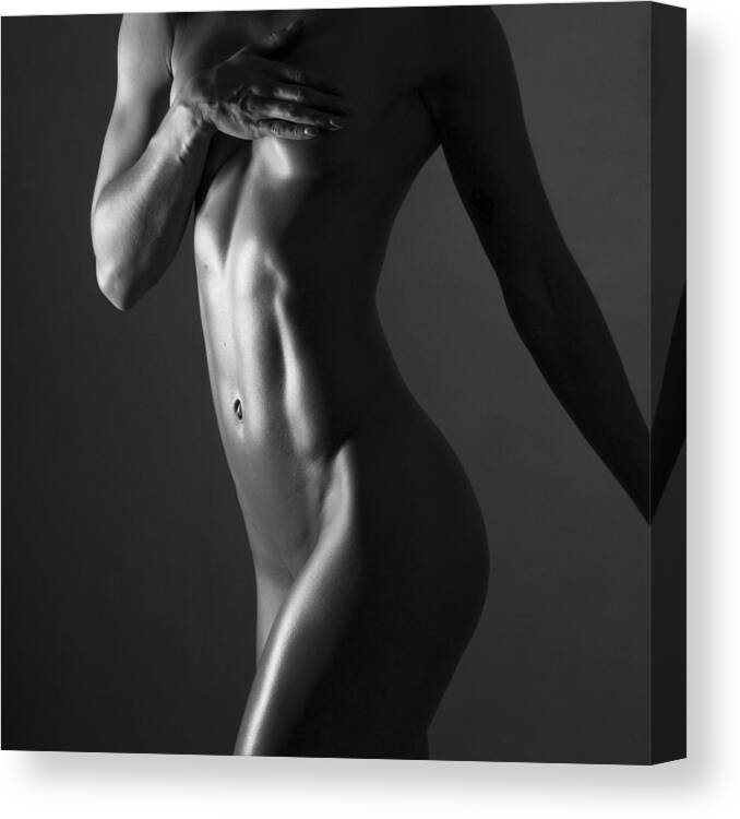 Blue Muse Fine Art Canvas Print featuring the photograph Body of Art 11 by Blue Muse Fine Art