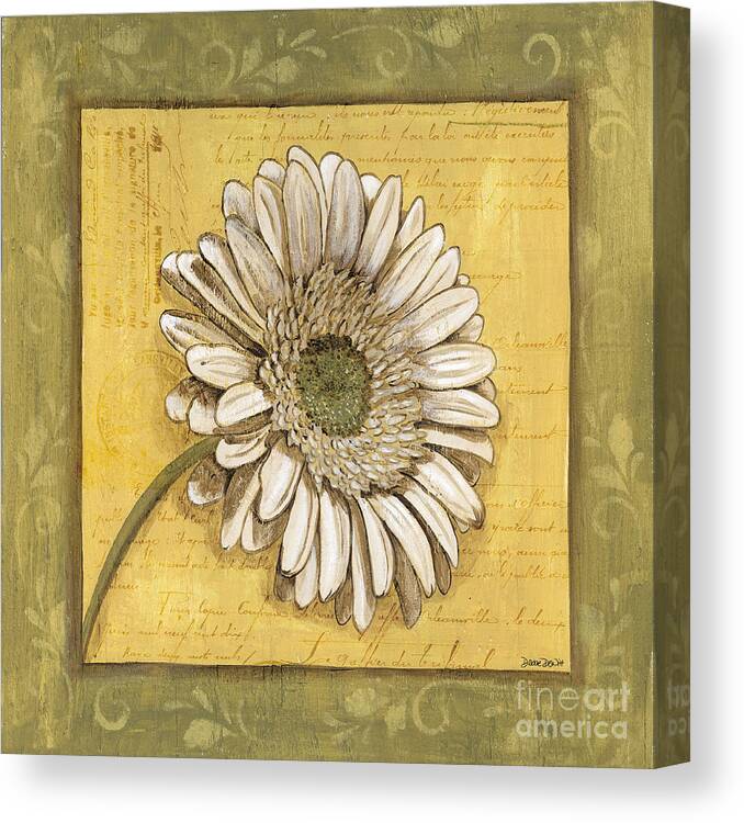 Daisy Canvas Print featuring the painting Bohemian Daisy 1 by Debbie DeWitt