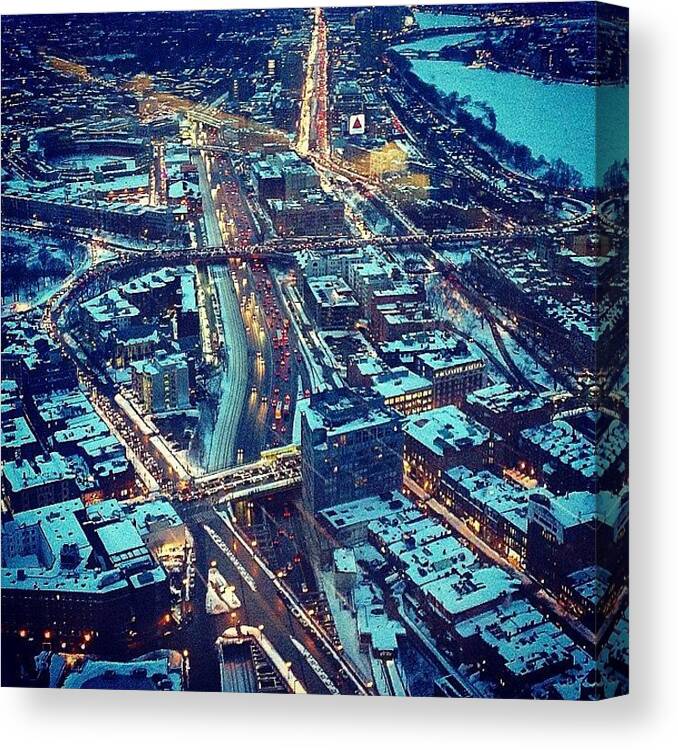 City Canvas Print featuring the photograph Landmarks by Kate Arsenault 