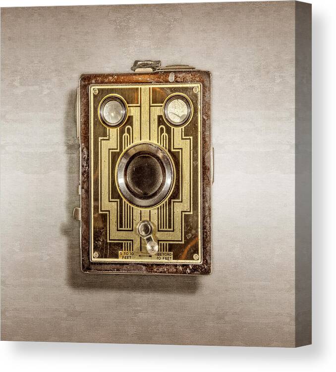 Antique Canvas Print featuring the photograph Brownie Six-20 Front by YoPedro