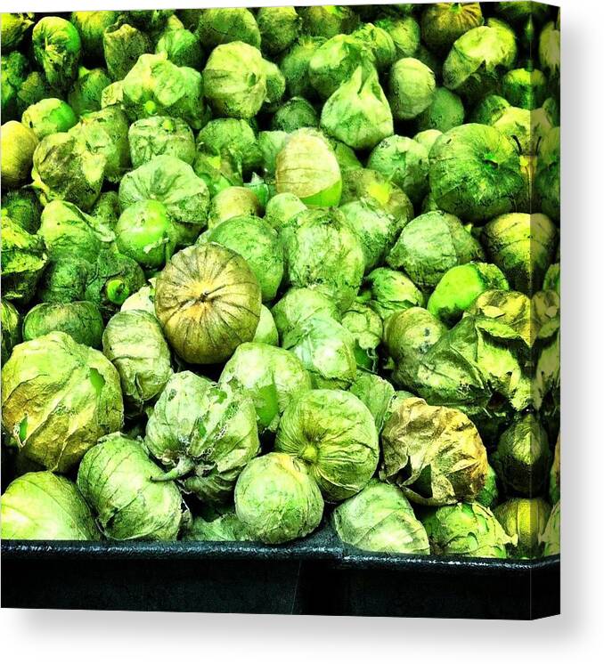 Produce Store Canvas Print featuring the photograph Brussels Sprouts by Carlos Avila
