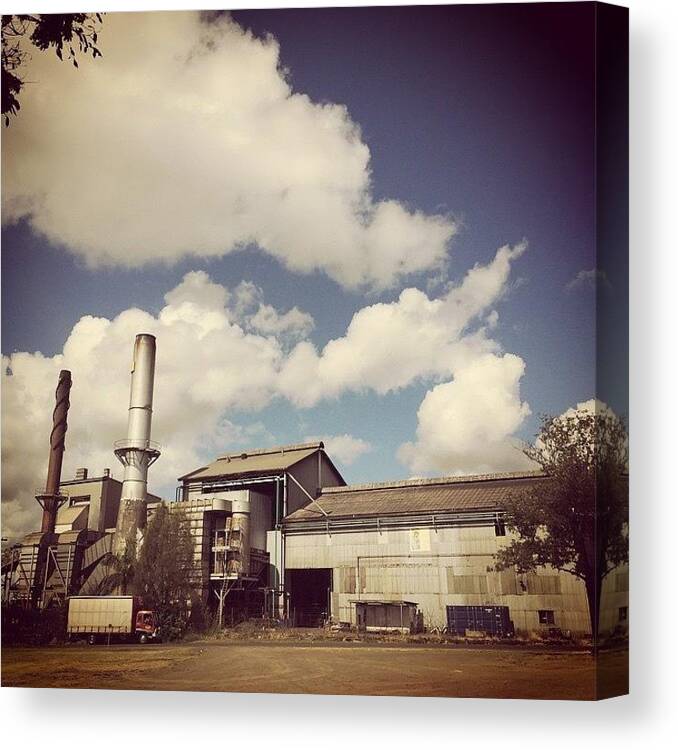 Digitalghosts Canvas Print featuring the photograph #bundaberg #brewery #factory #qld by Digital Ghosts