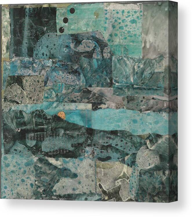  Canvas Print featuring the mixed media Buoy Boy by Linnie Greenberg