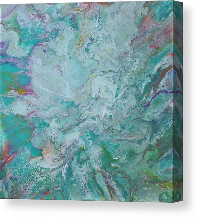 Abstract Canvas Print featuring the painting Burst by Sandy Dusek