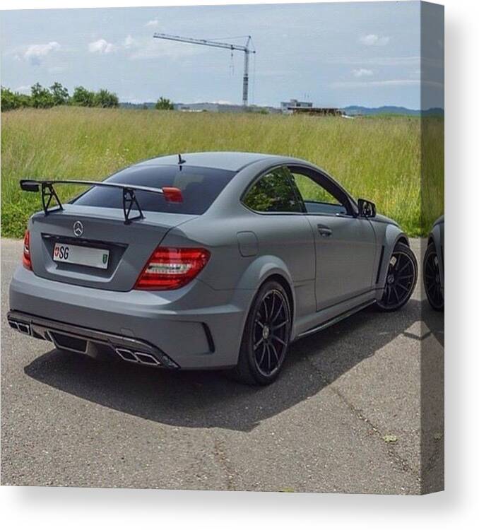  Canvas Print featuring the photograph C63 ❤️ by Mercedes Benz