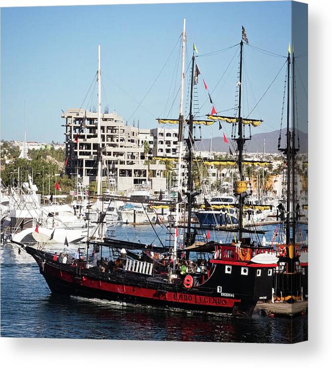 Cabo Canvas Print featuring the photograph Cabo Legend Pirate Ships by Deana Glenz