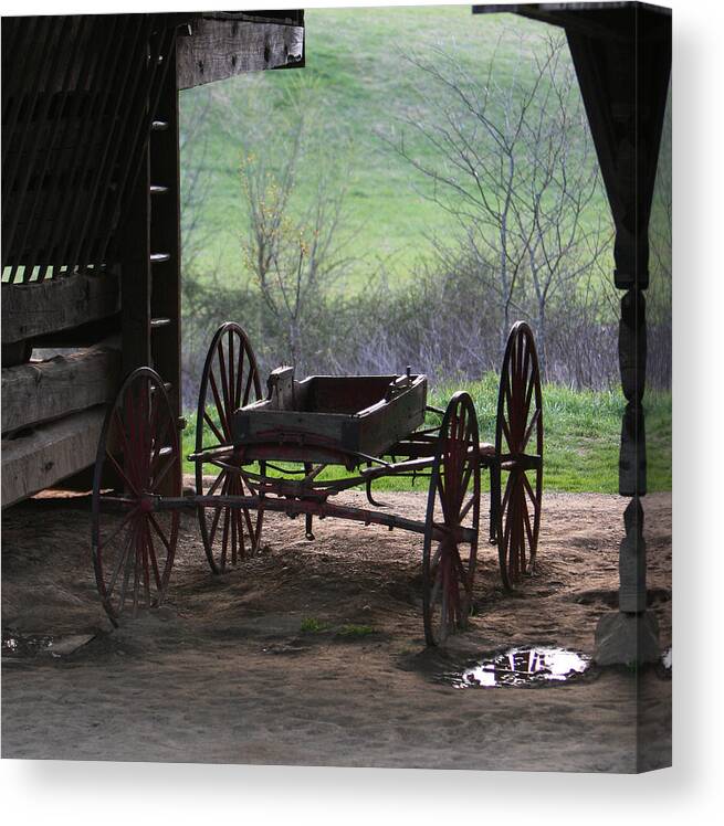 Cades Cove Canvas Print featuring the photograph Cades Cove at Dusk by Brian M Lumley