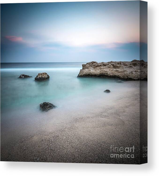 Africa Canvas Print featuring the photograph Calm Red Sea 1x1 by Hannes Cmarits