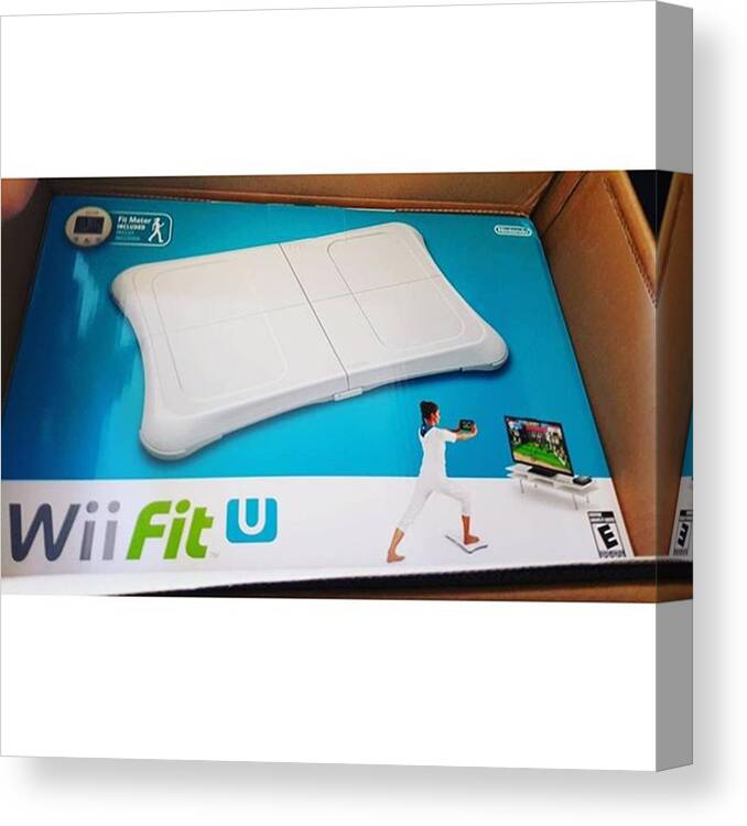 Wiifit Canvas Print featuring the photograph Can't Wait To Start Using It! by Kota Wolfe