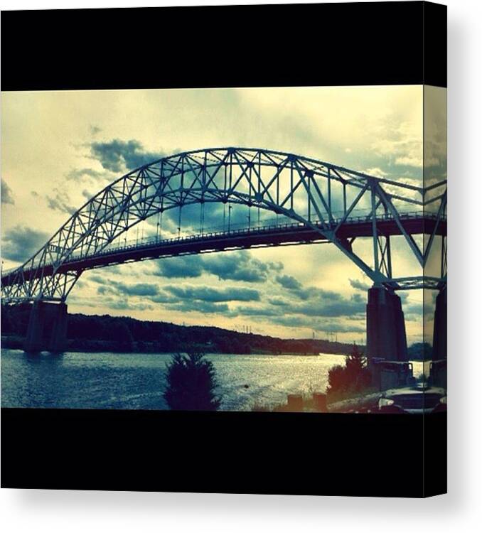 Cape Cod Canvas Print featuring the photograph Under The Bridge by Kate Arsenault 