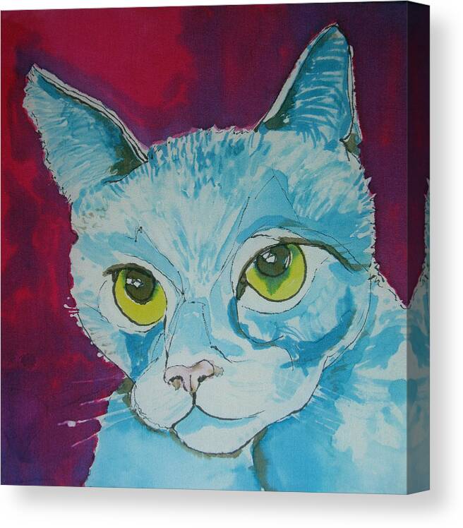 Cat Canvas Print featuring the painting Cat Ba Lue by Kelly Smith