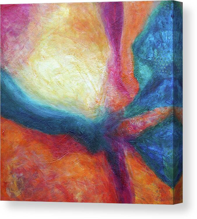 Abstract Canvas Print featuring the mixed media Celestial Passage by Christine Chin-Fook