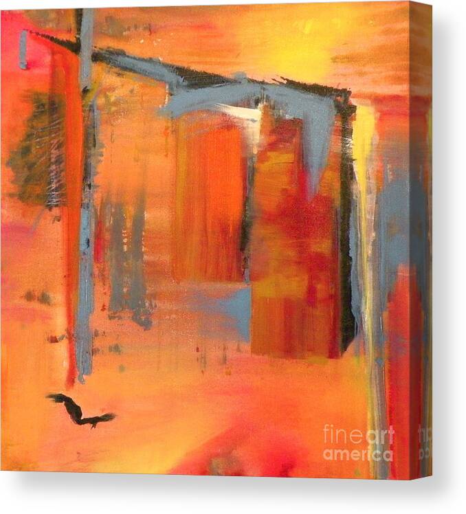 Abstract Canvas Print featuring the painting Chai by Susan A Becker