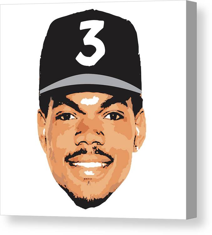 Chance The Rapper Canvas Print featuring the digital art Chance The Rapper by Trill Art
