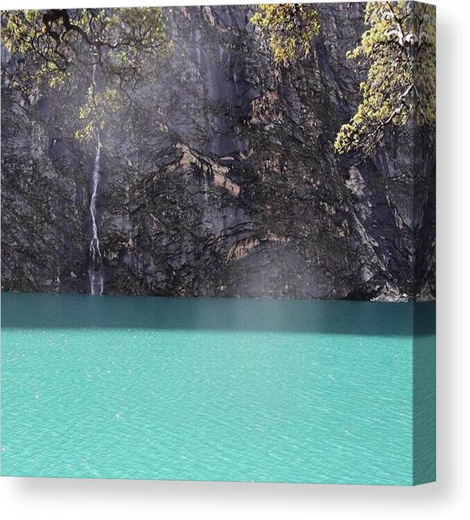 Beautiful Canvas Print featuring the photograph Check Out The Colour Of That Water - by Charlotte Cooper