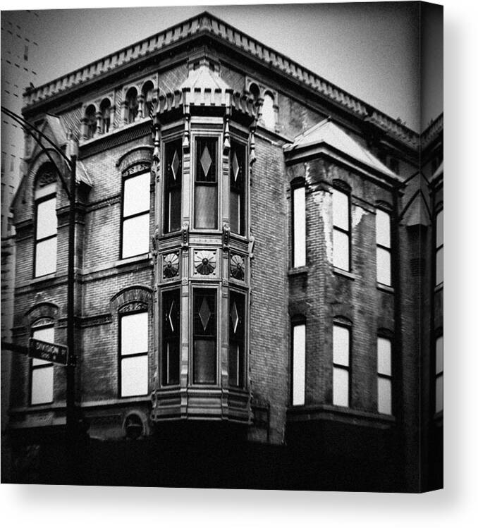 Chicago Canvas Print featuring the photograph Chicago Historic Corner by Kyle Hanson