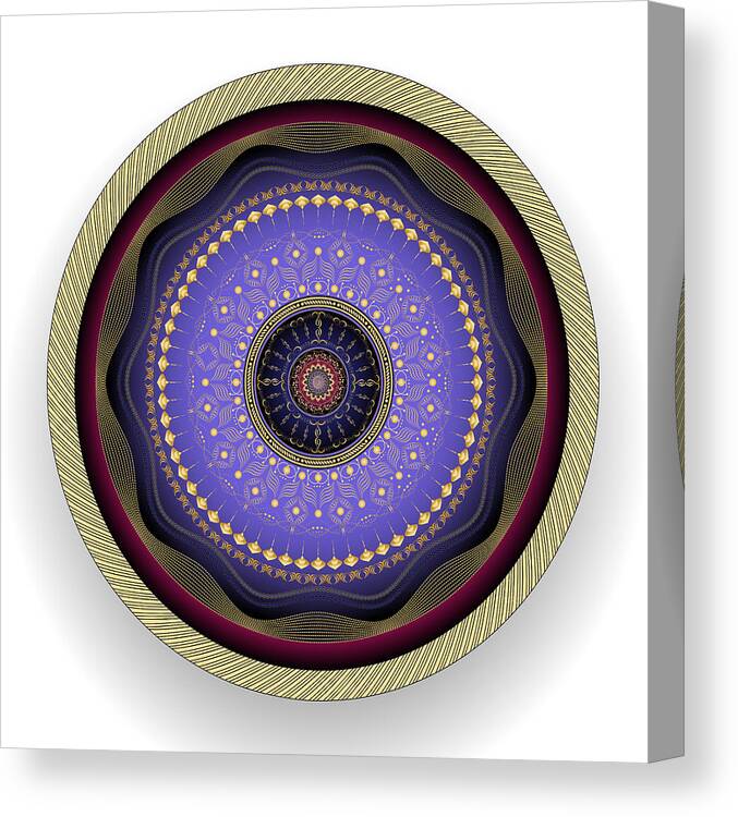 Mandala Canvas Print featuring the digital art Circularity No 1567 by Alan Bennington