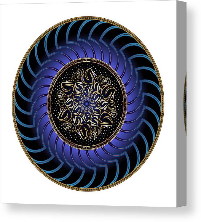 Mandala Canvas Print featuring the digital art Circularium No. 2723 by Alan Bennington