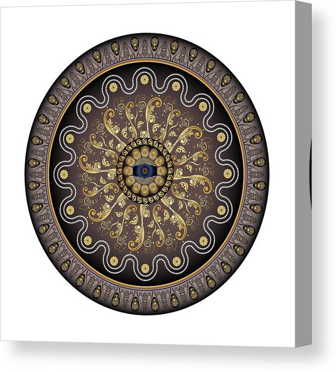 Mandala Canvas Print featuring the digital art Circularium No. 2729 by Alan Bennington