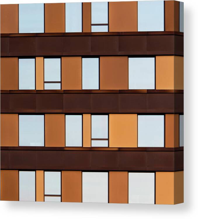 Urban Canvas Print featuring the photograph Square - City Grids 26 by Stuart Allen