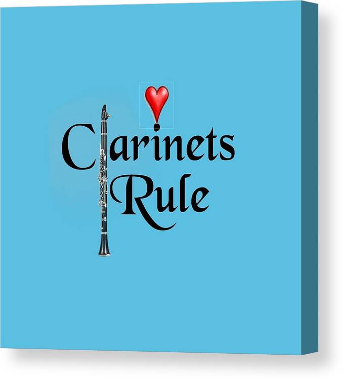 clarinets Rule Canvas Print featuring the photograph Clarinets Rule by M K Miller