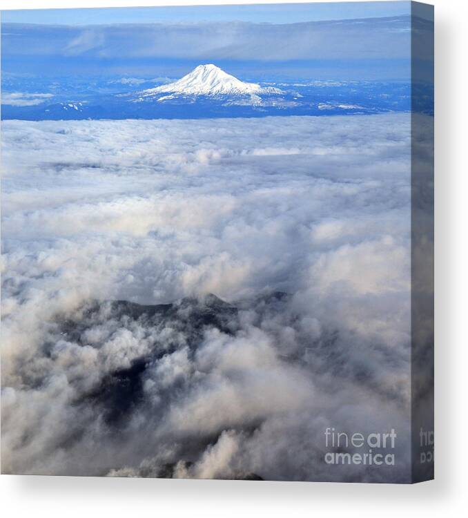 Oregon Canvas Print featuring the photograph Cloud Mountain by Stevyn Llewellyn