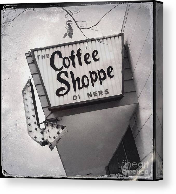 Florida Canvas Print featuring the photograph Coffee Shoppe by Lenore Locken