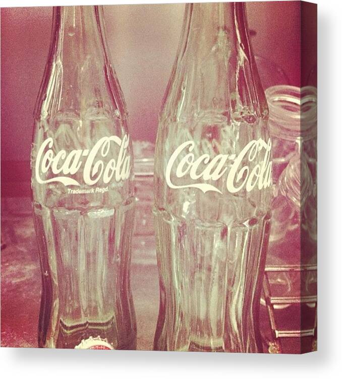 Faded Canvas Print featuring the photograph Double Coke by Fuga Shibata