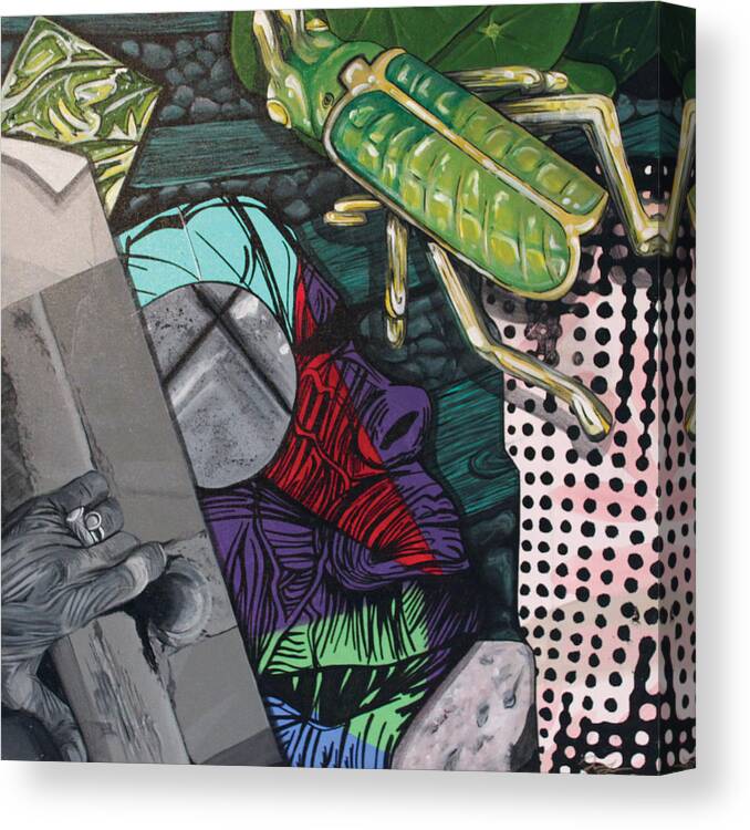 Collage Canvas Print featuring the painting Collage by Jude Labuszewski