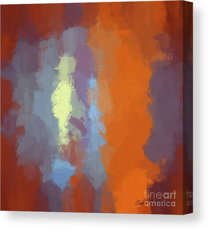 Abstract Canvas Print featuring the photograph Color Abstraction XXIII SQ by David Gordon