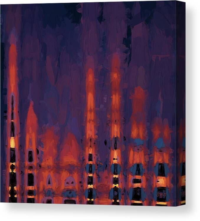 Abstract Canvas Print featuring the digital art Color Abstraction XXXVIII by David Gordon