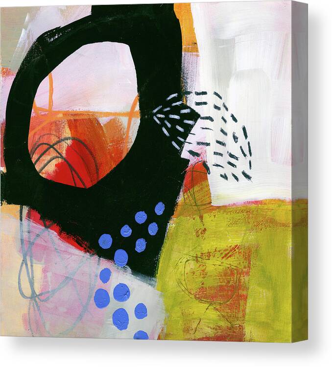 Abstract Art Canvas Print featuring the painting Color, Pattern, Line #3 by Jane Davies