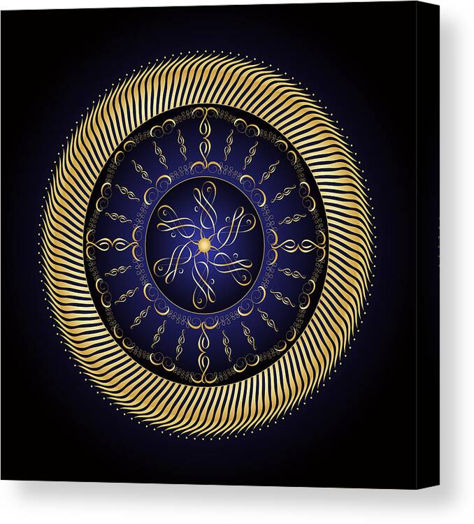 Mandala Canvas Print featuring the digital art Complexical No 2223 by Alan Bennington