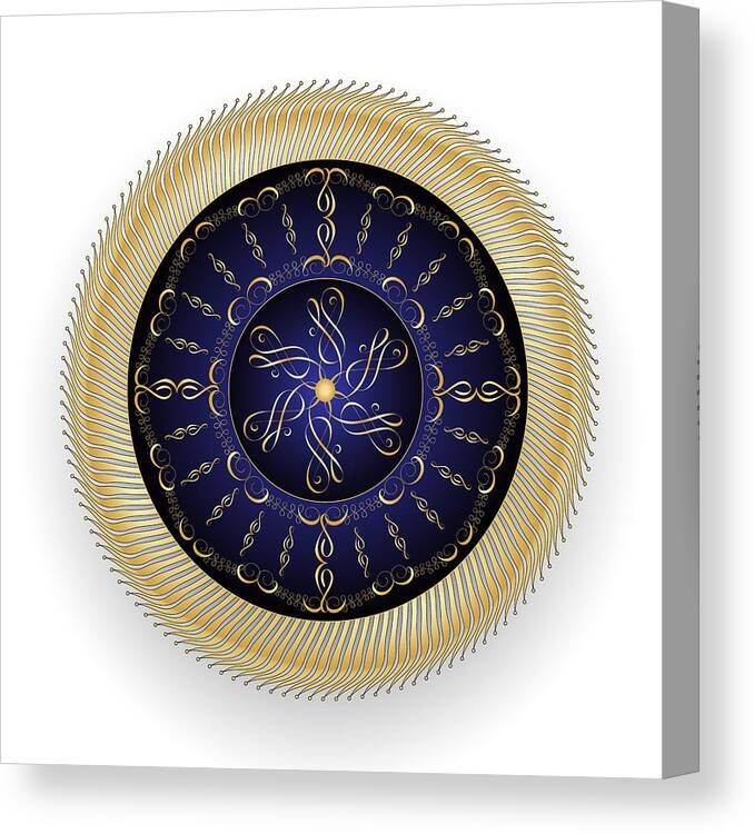 Mandala Canvas Print featuring the digital art Complexical No 2224 by Alan Bennington