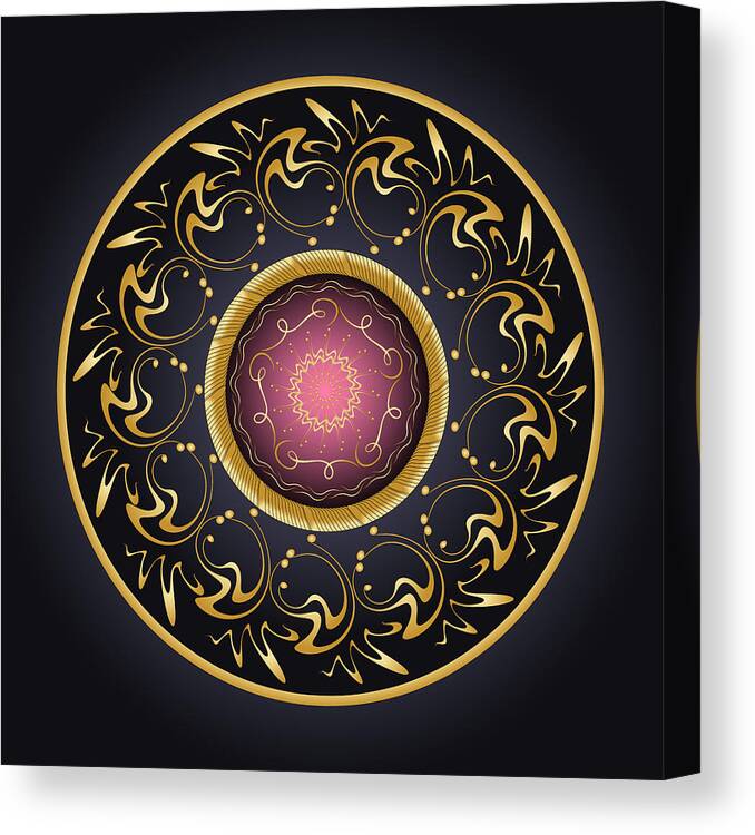 Mandala Canvas Print featuring the digital art Complexical No 2231 by Alan Bennington