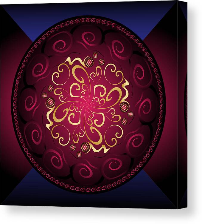 Mandala Canvas Print featuring the digital art Complexical No 2364 by Alan Bennington