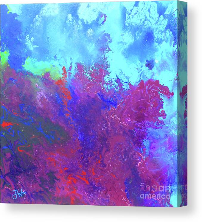 Coral Canvas Print featuring the painting Coral Eruption by Jerome Wilson