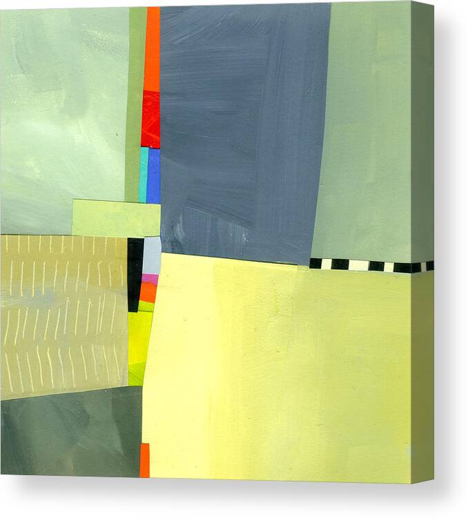 Abstract Art Canvas Print featuring the painting Crevice or Cravat by Jane Davies