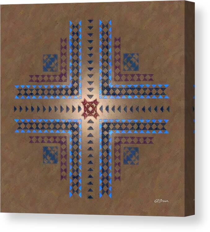 Crossroads Canvas Print featuring the digital art Crossroads by Greg Reed Brown