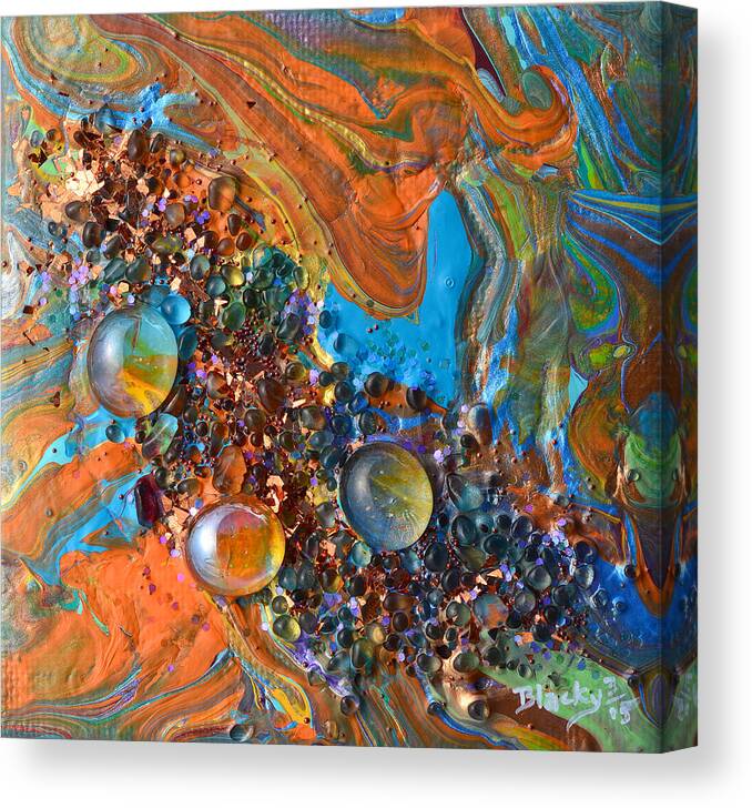 Modern Canvas Print featuring the mixed media Crystal Reef Of The Keys by Donna Blackhall