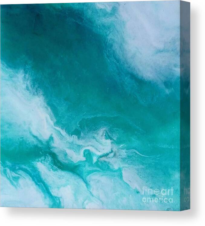 Light Canvas Print featuring the painting Crystal wave14 by Kumiko Mayer