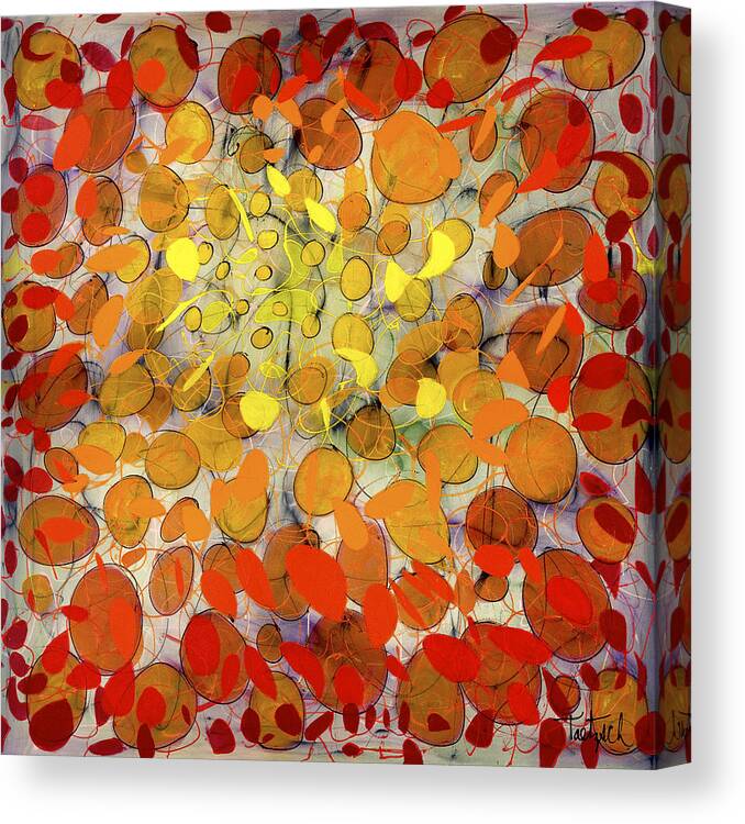 Abstract Canvas Print featuring the painting Culmination by Lynne Taetzsch