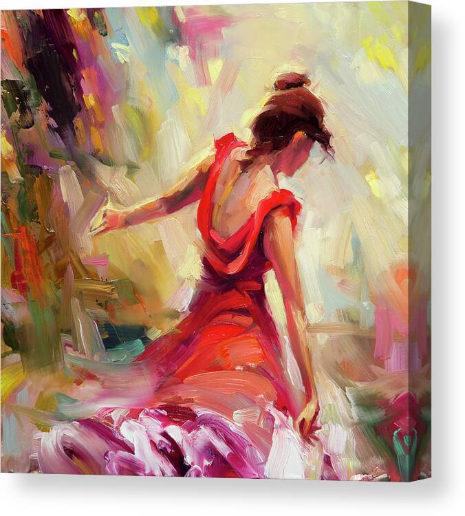 Dancer Canvas Print featuring the painting Dancer by Steve Henderson