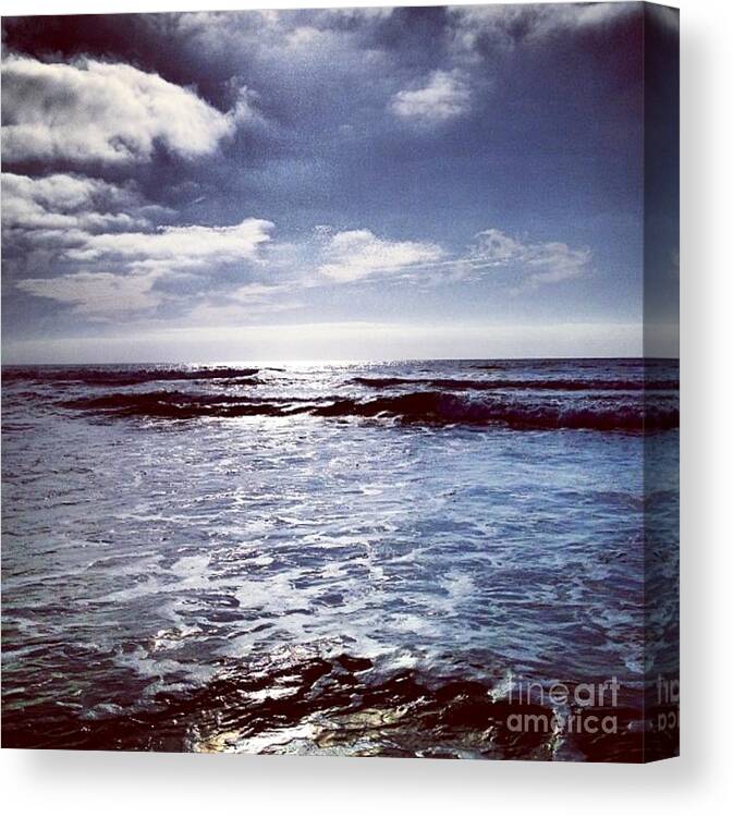 Pacific Ocean Canvas Print featuring the photograph Del Mar Storm by Denise Railey