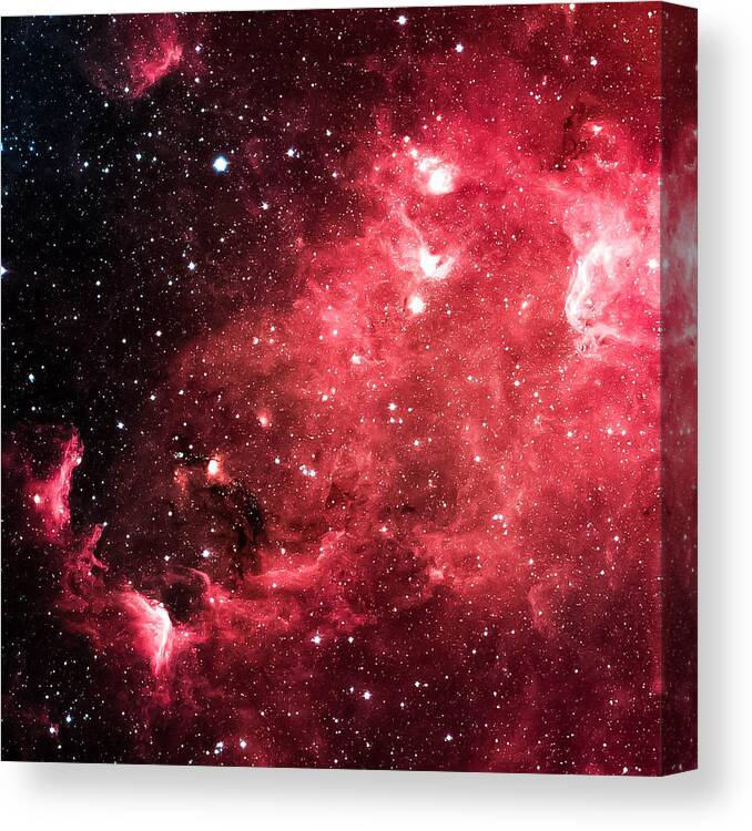 Spitzer Space Telescope Canvas Print featuring the photograph Disappearing Act by Britten Adams