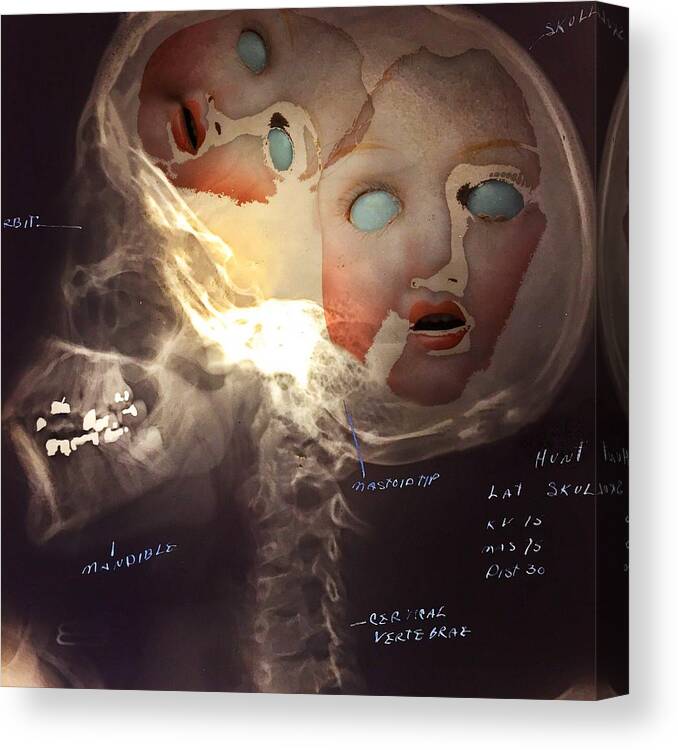 Doll Canvas Print featuring the photograph Dolls On The Brain by Subject Dolly