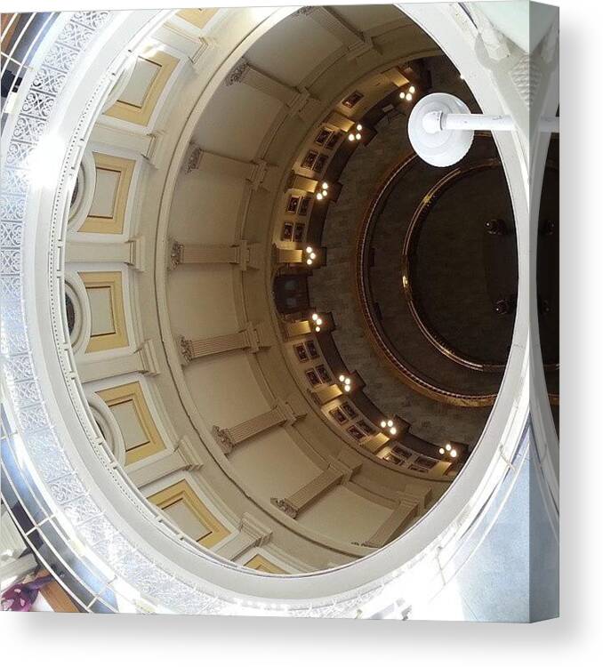 Capitol Canvas Print featuring the photograph Downward Spiral by Rebecca Hausmann