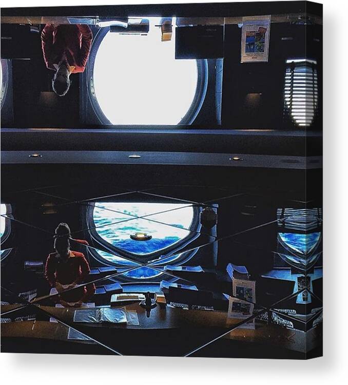 Triangle Canvas Print featuring the photograph Egress #onedeluge #instaprints by Jason Hillman