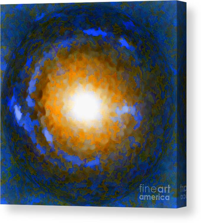 Einstein Canvas Print featuring the photograph Einstein Ring Gravitational Lens by Renee Trenholm